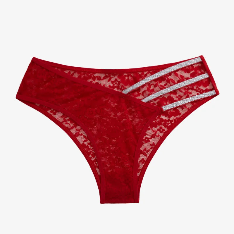 Lace Floral Sexy Panties – Low Waist Mesh Underwear for Women Style Heaven