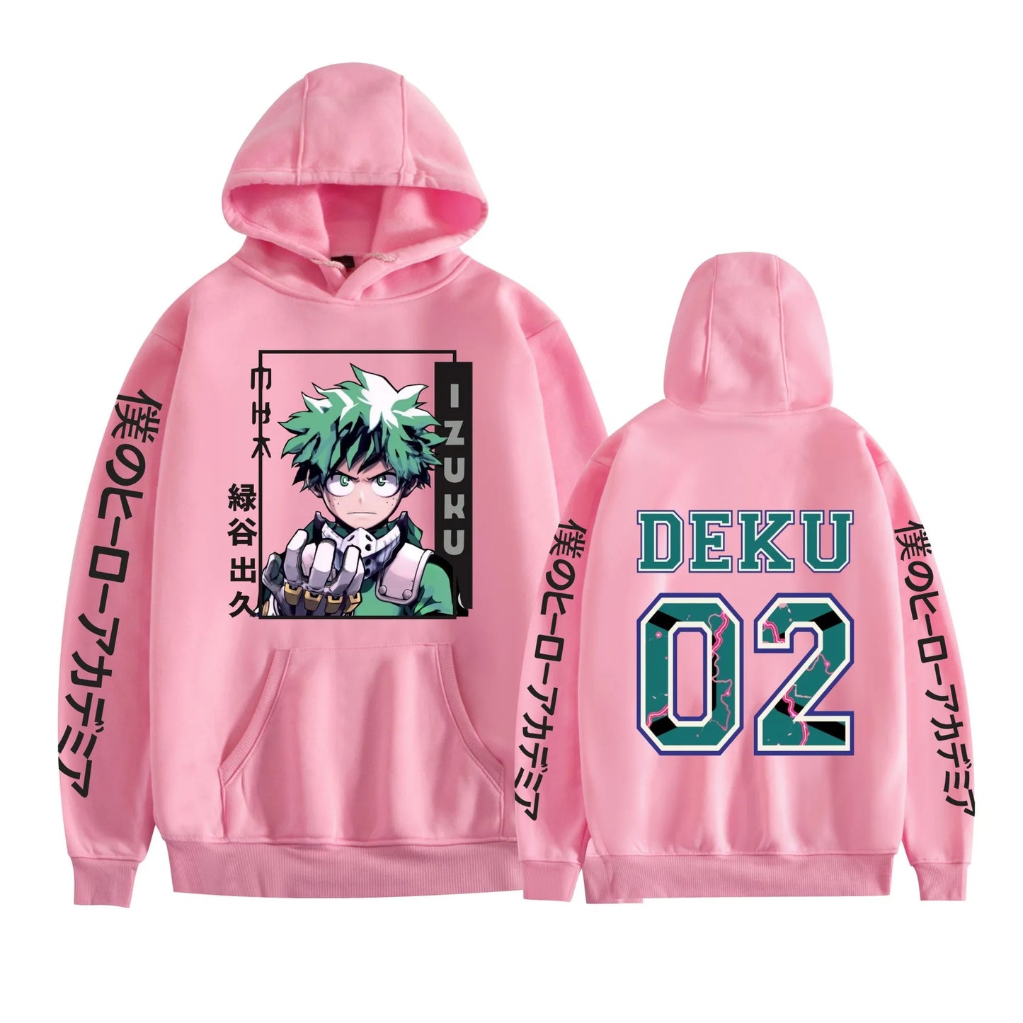 My Hero Academia Midoriya Print Hoodie – High-Quality Casual Streetwear Sweatshirt for Men (Autumn & Winter) - Style Heaven
