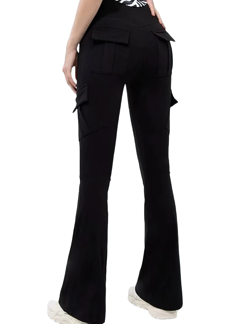 Women's Wide Leg High Stretch Yoga Pants – Naked Feel Compression Leggings with Pockets Style Heaven