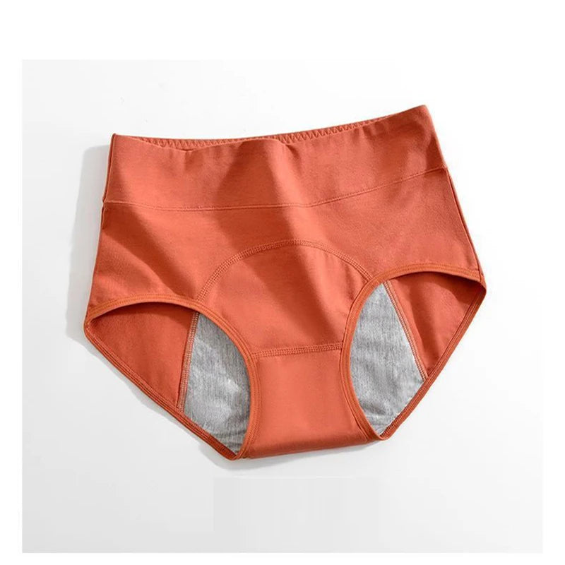 High-Waist Cotton Menstrual Panties – Leak-Proof Period Underwear for Women