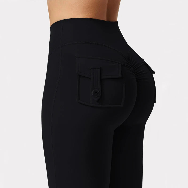 Women's Wide Leg High Stretch Yoga Pants – Naked Feel Compression Leggings with Pockets Style Heaven