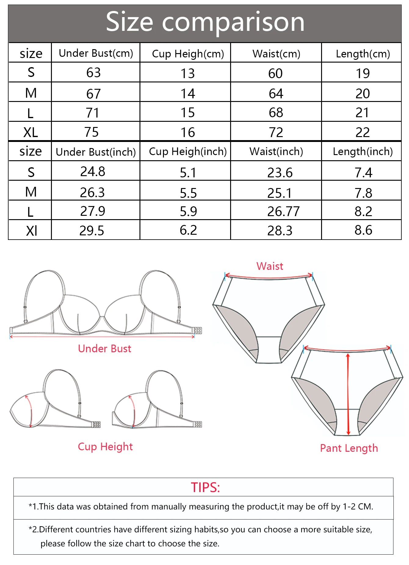 2-Set Solid Underwire Lingerie Set – Push-Up Bra & Panty Set with Steel Ring