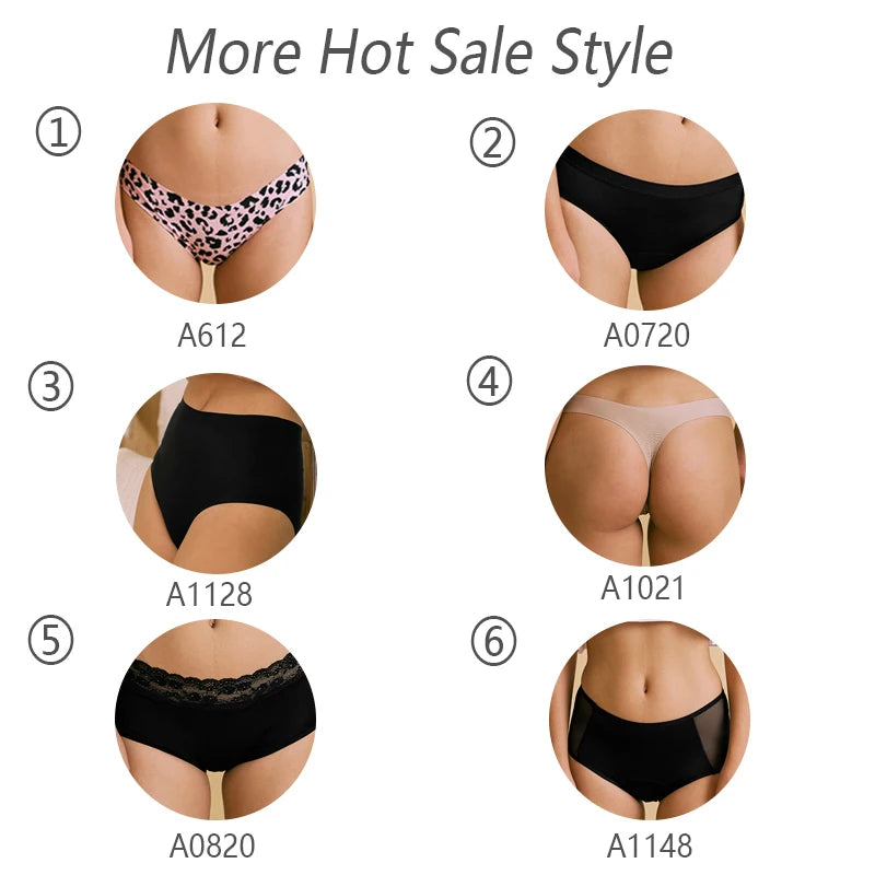 Mid-Rise Seamless Menstrual Period Panties – 4-Layer Absorbent Leak-Proof Culottes Style Heaven