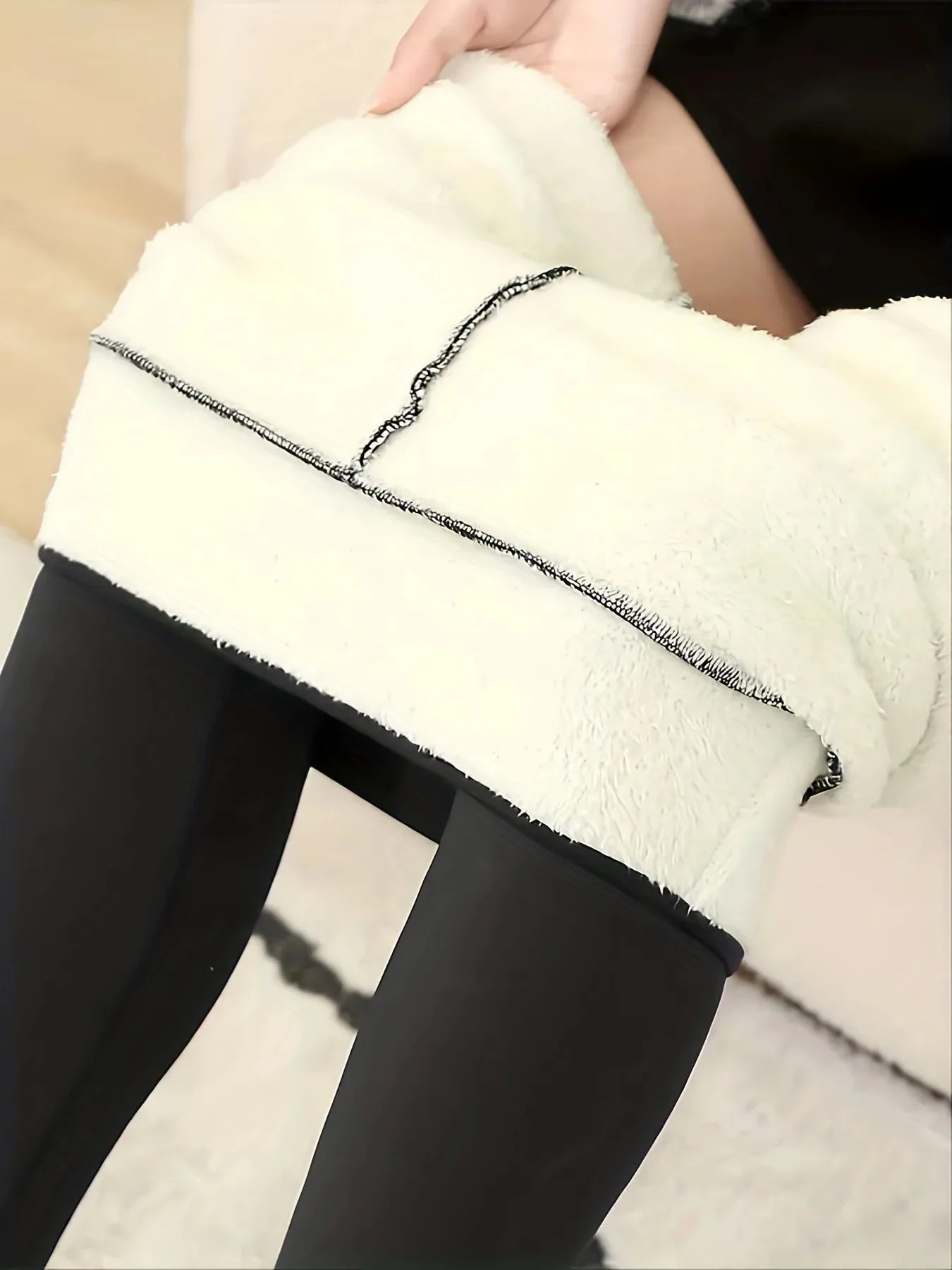Women's High-Waisted Warm Commuter Leggings – Solid Color, Comfortable & Elastic Style Heaven
