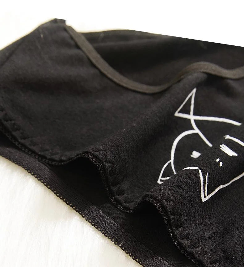 5-Pack Cotton Cartoon Panties – Cute & Soft Underwear for Women (M-XL)