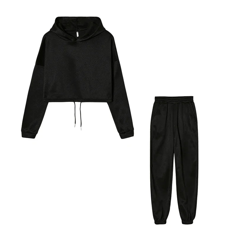 Women’s Long-Sleeve Sportswear Set – Casual Fashion Two-Piece Outfit Style Heaven