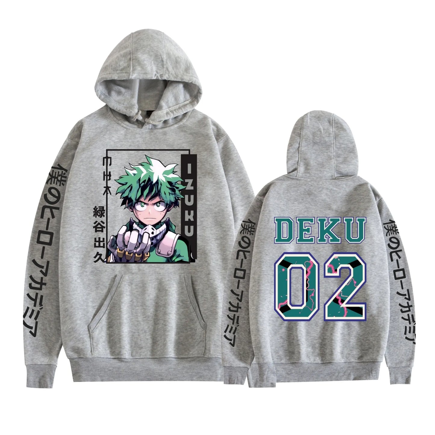 My Hero Academia Midoriya Print Hoodie – High-Quality Casual Streetwear Sweatshirt for Men (Autumn & Winter) - Style Heaven