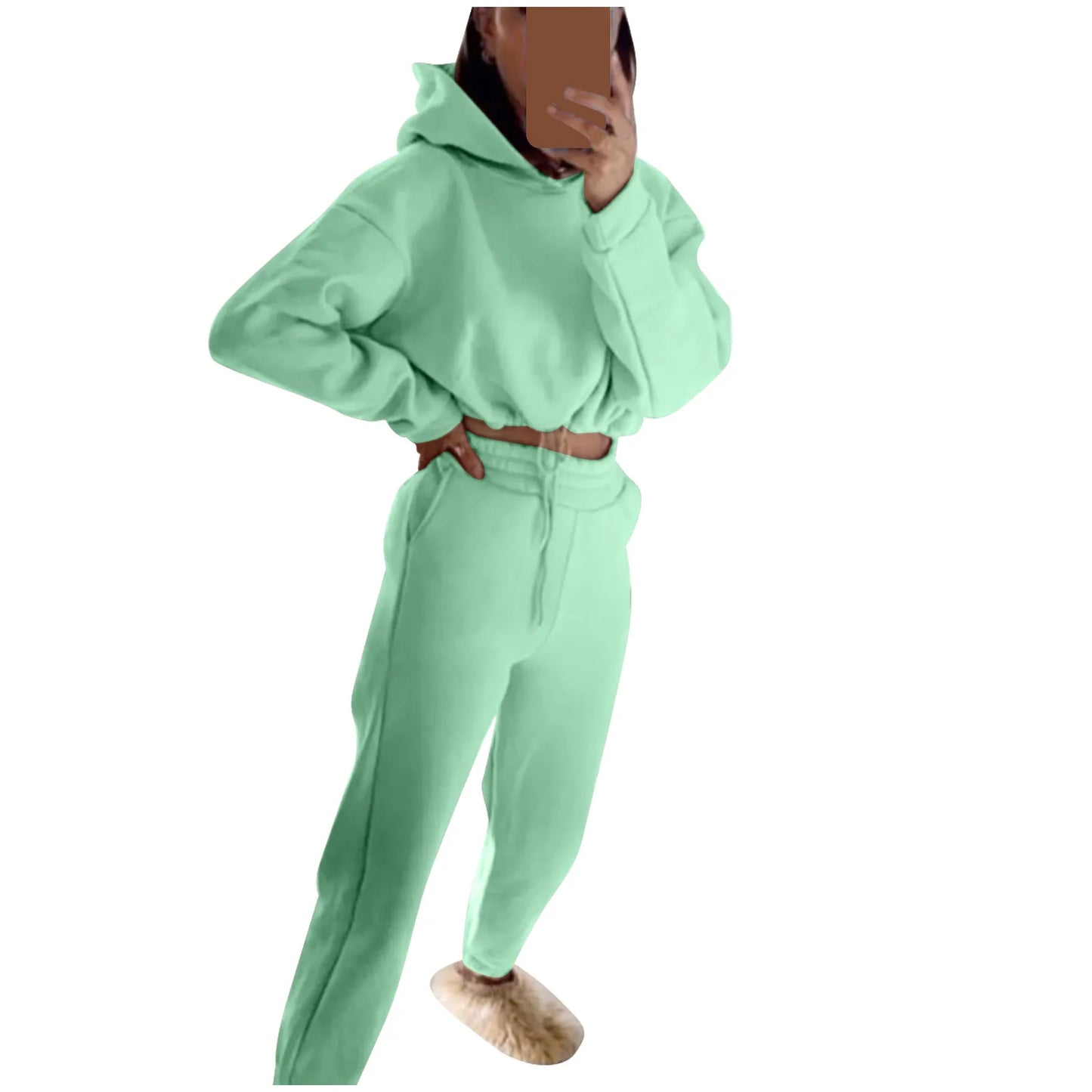 Women’s Long-Sleeve Sportswear Set – Casual Fashion Two-Piece Outfit Style Heaven