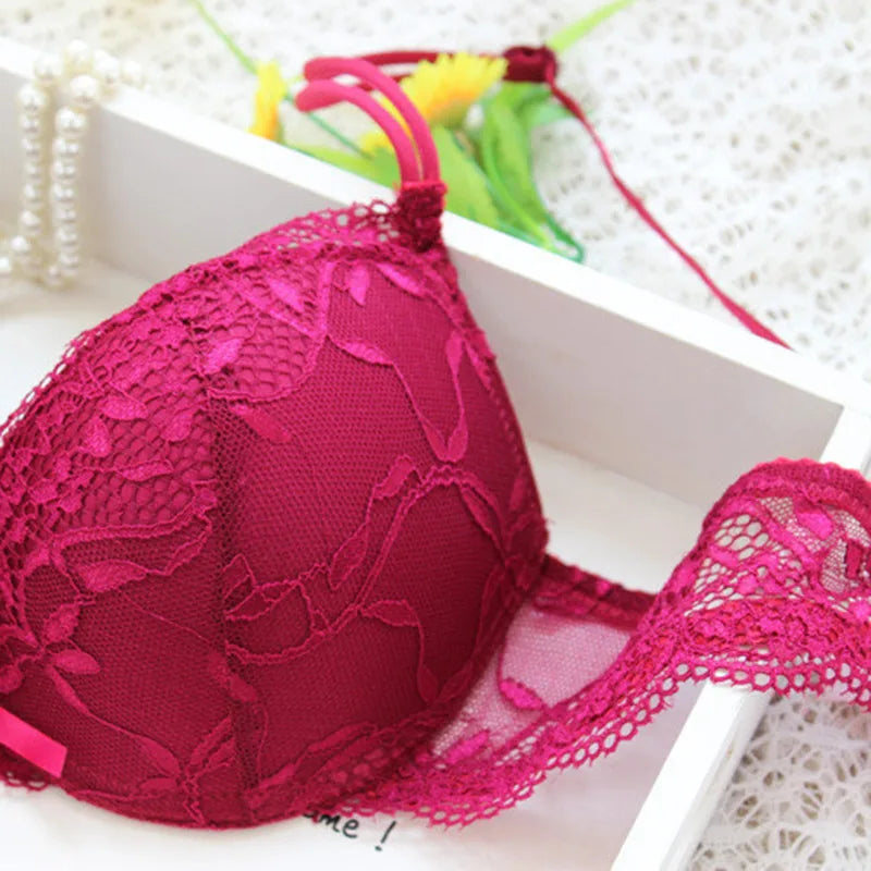 Sexy Lace Lingerie Set – Comfortable Solid Color Bra & Panty Suit for Women Style Heaven