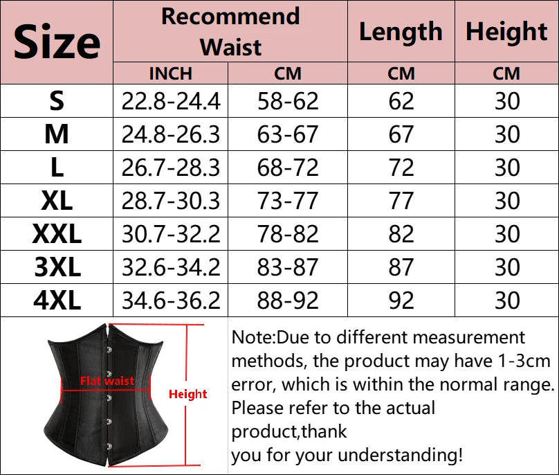 Underbust Corset Waist Trainer – Sexy Slimming Bustier Body Shaper for Women Style Heaven
