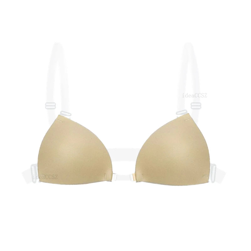 Silicone Sticky Bra – Invisible Backless Plunge U-Neck Adhesive Lift Bra Style Heaven