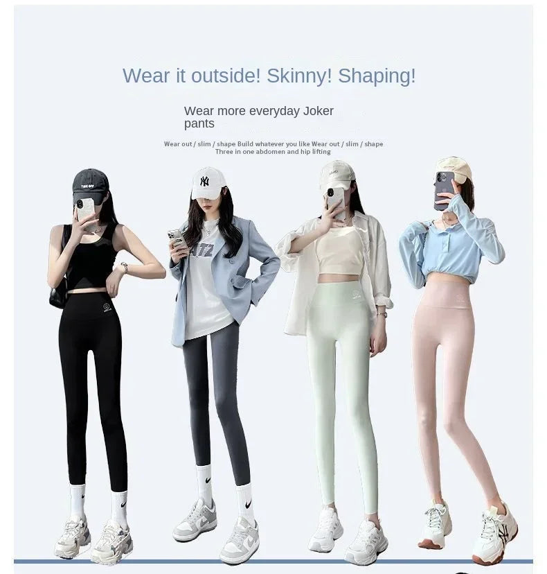 Women’s High Waisted Seamless Leggings Sports Fitness Yoga Pants Gym Leggings | Elastic Shark Cycling Pants for Summer Style Heaven