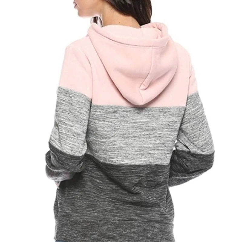 Women's Tricolor Sweatshirt Pullovers Graphic Sweatshirts New Hoodies and Sweatshirts Hooded Shirt Hoody Clothes Style Heaven