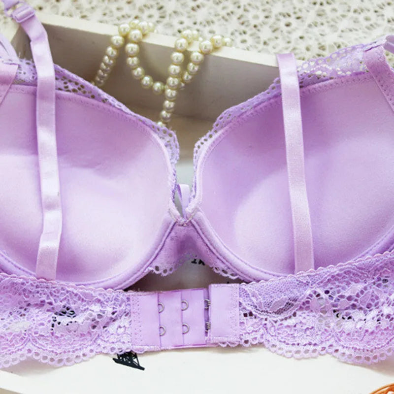 Sexy Lace Lingerie Set – Comfortable Solid Color Bra & Panty Suit for Women Style Heaven