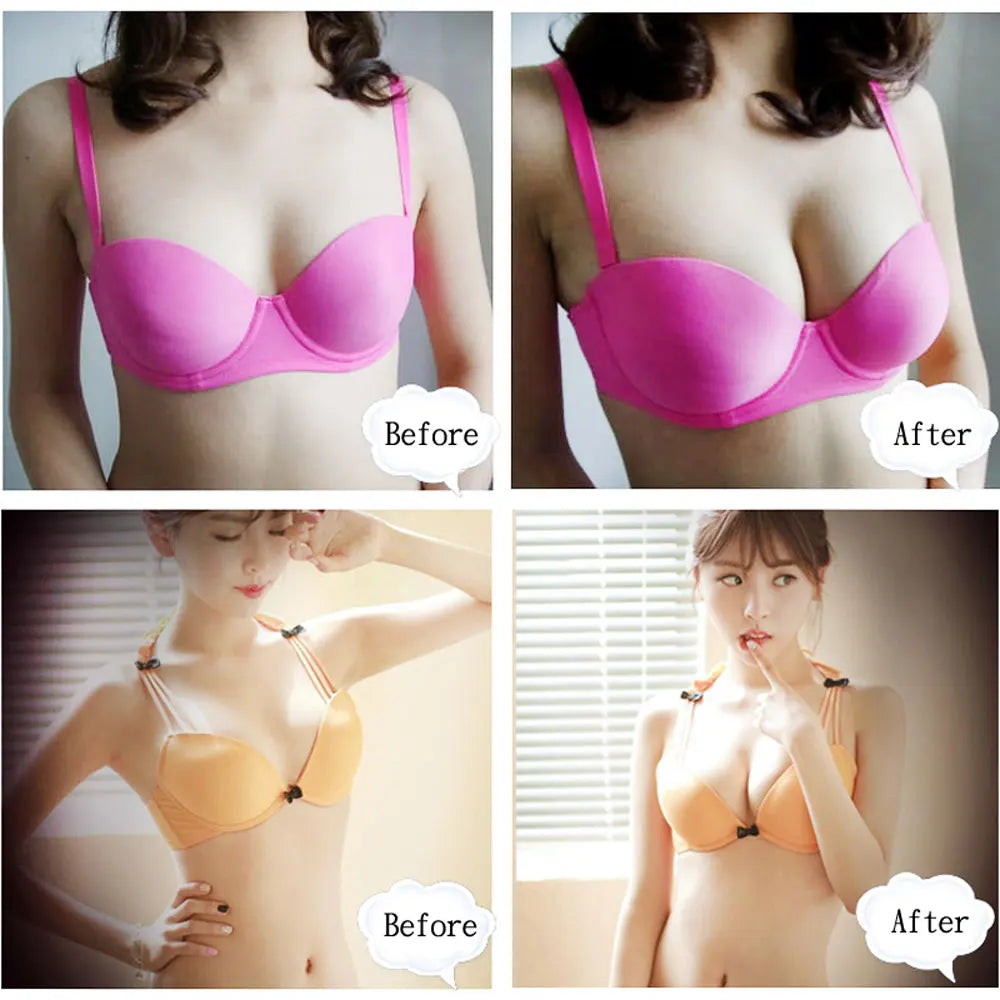 Push-Up Padded Bikini Set – Breathable Sponge Bra Pad Swimwear for Women