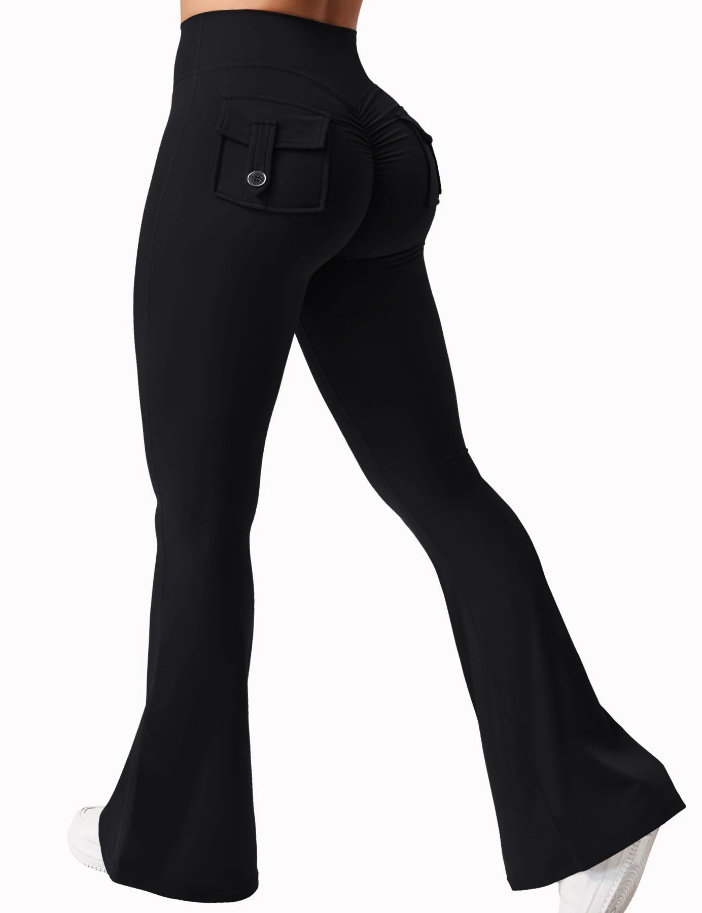 Women's Wide Leg High Stretch Yoga Pants – Naked Feel Compression Leggings with Pockets Style Heaven
