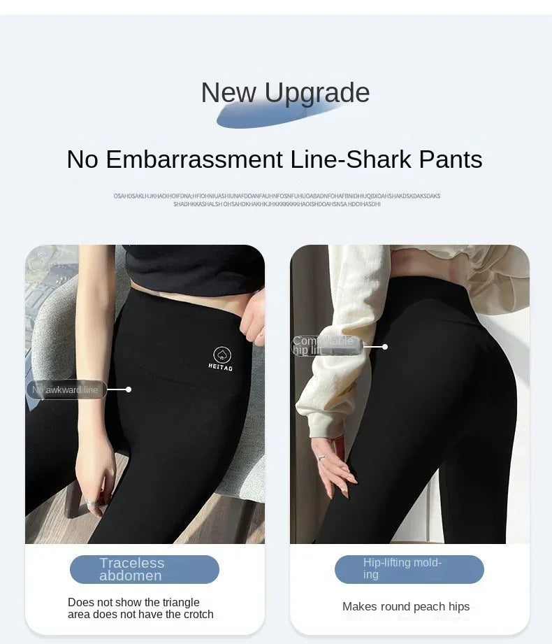 Women’s High Waisted Seamless Leggings Sports Fitness Yoga Pants Gym Leggings | Elastic Shark Cycling Pants for Summer Style Heaven