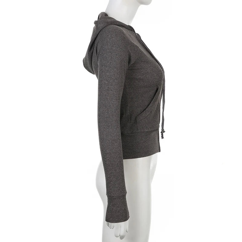 Women's Basic Hooded Sweatshirt Tracksuit – Solid Color Casual Streetwear Set with Pockets Style Heaven