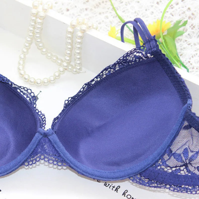 Sexy Lace Lingerie Set – Comfortable Solid Color Bra & Panty Suit for Women Style Heaven