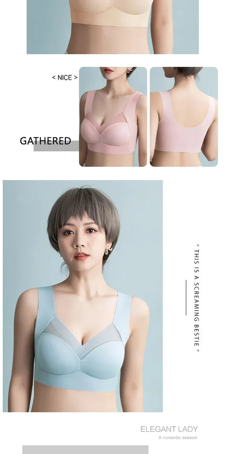 All-in-One Support Tank Top Bra – Soft, No Trace, Wireless Thin Underwear Style Heaven