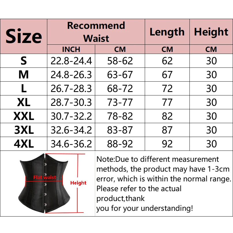 Underbust Corset Waist Trainer – Sexy Slimming Bustier Body Shaper for Women Style Heaven
