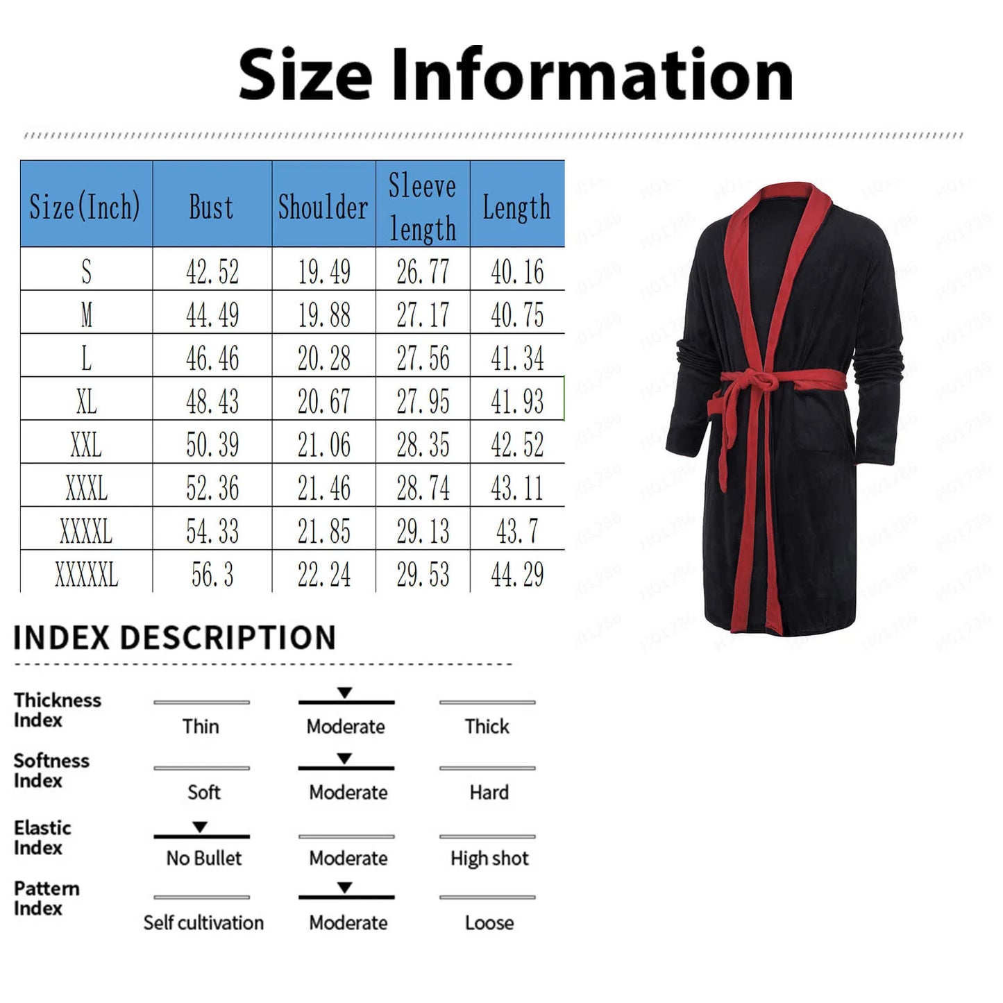 Men’s Winter Flannel Hooded Bathrobe – Warm Solid Color Nightgown with Belt & Pockets - Style Heaven
