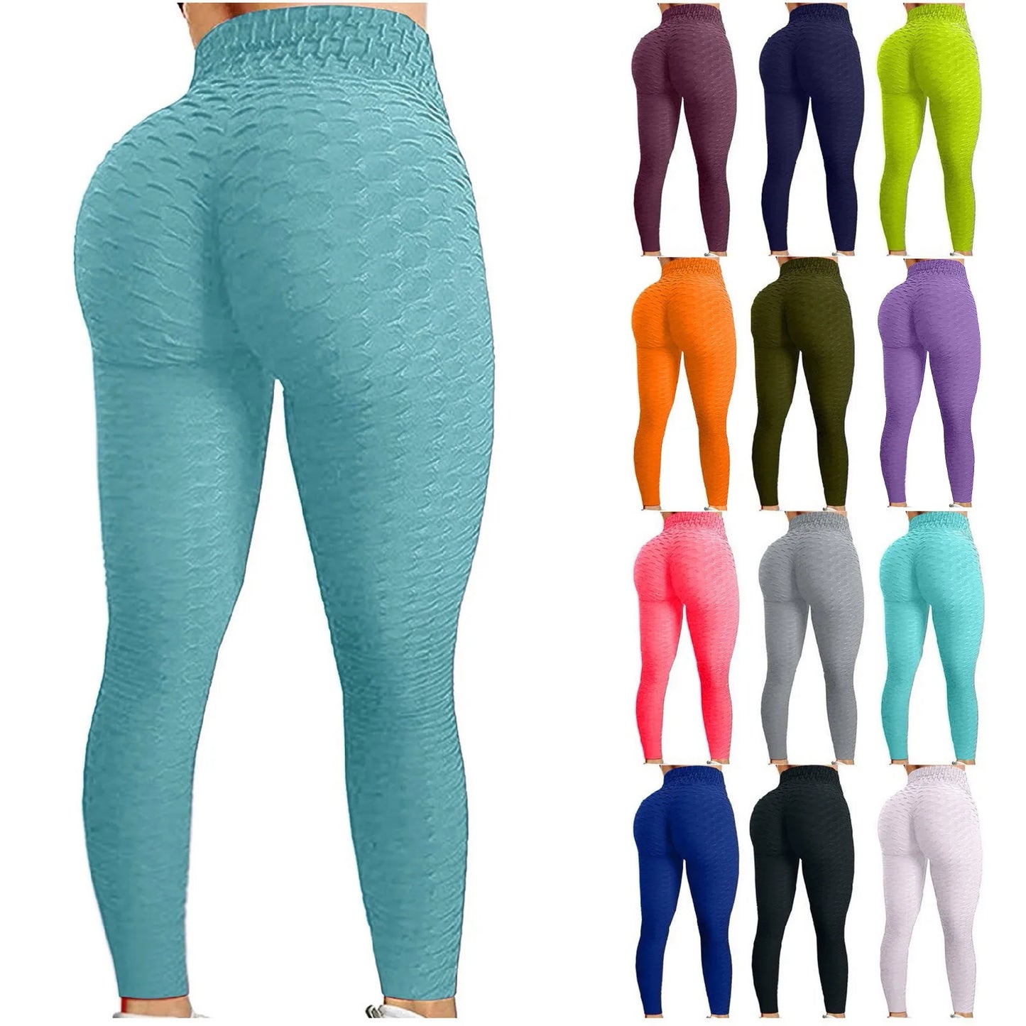 Women's Bubble Hip-Lifting Flared Yoga Pants – High Waist Fitness & Dance Workout Trousers Style Heaven
