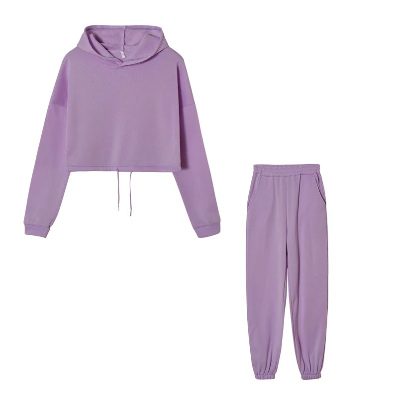 Women’s Long-Sleeve Sportswear Set – Casual Fashion Two-Piece Outfit Style Heaven