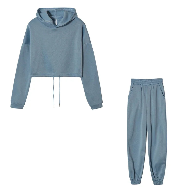Women’s Long-Sleeve Sportswear Set – Casual Fashion Two-Piece Outfit Style Heaven