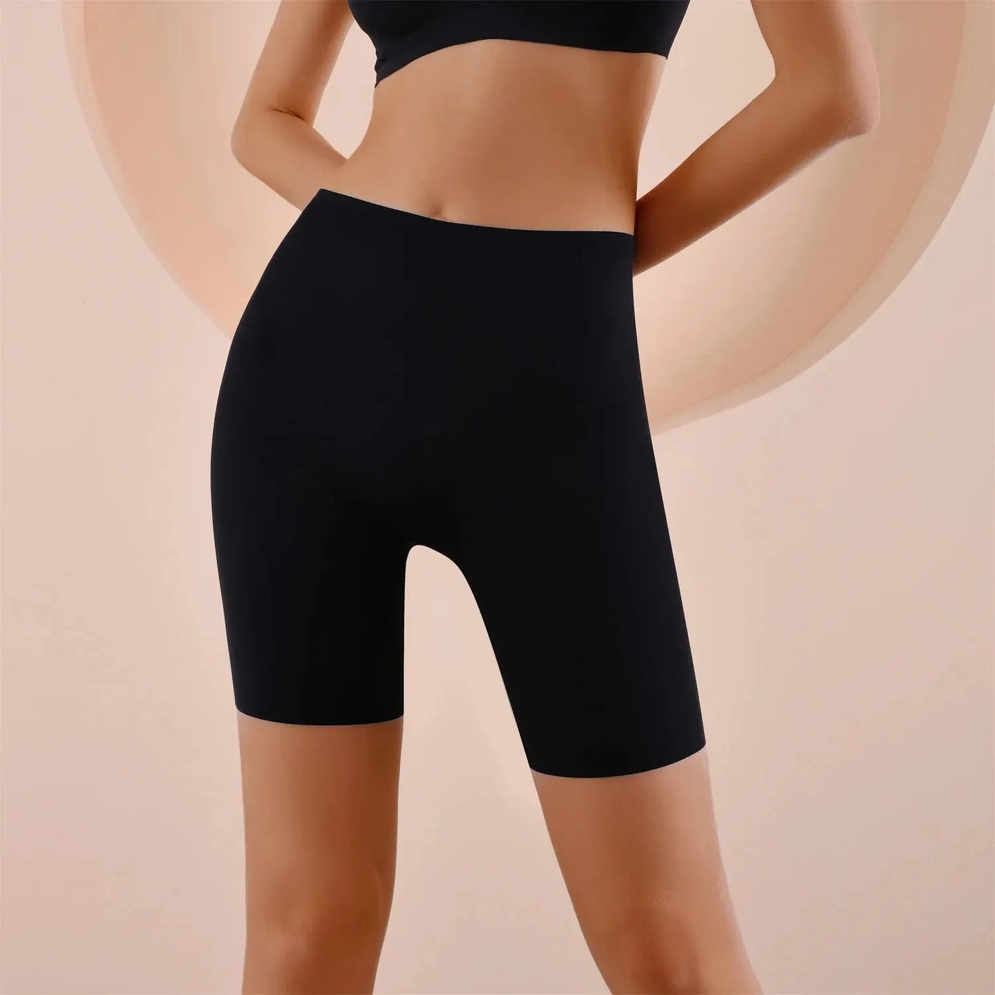 Seamless High-Waist Tummy Control Shorts – Ice Silk Hip-Lift Boyshorts Style Heaven