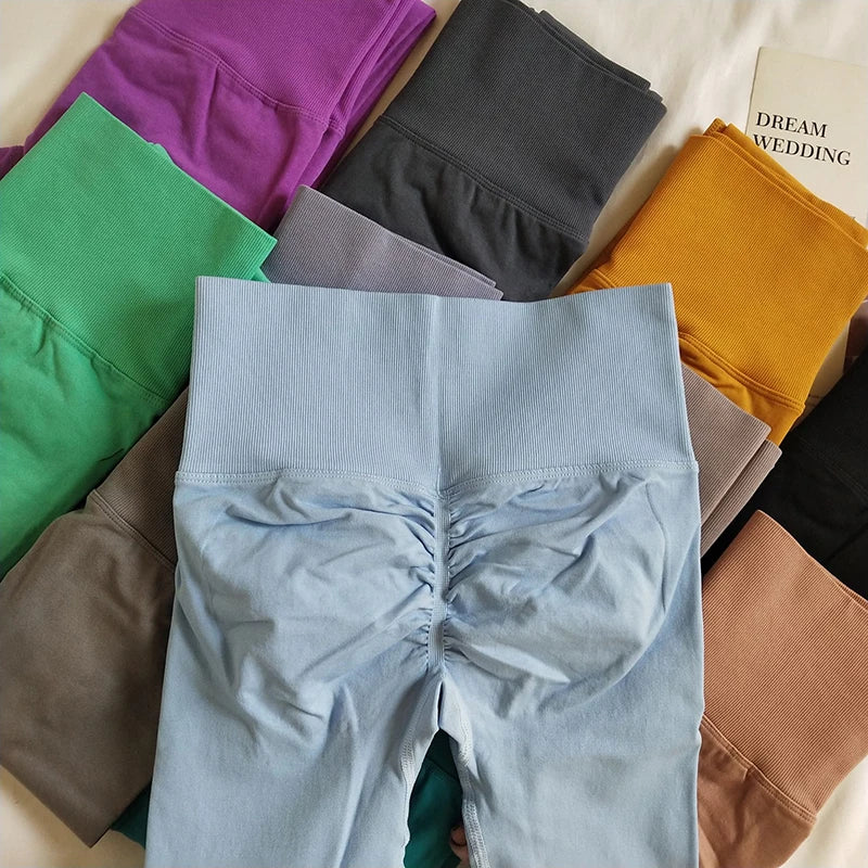 Women's Seamless Scrunch Butt Yoga Leggings – High Waist, Quick-Dry Gym & Running Pants Style Heaven
