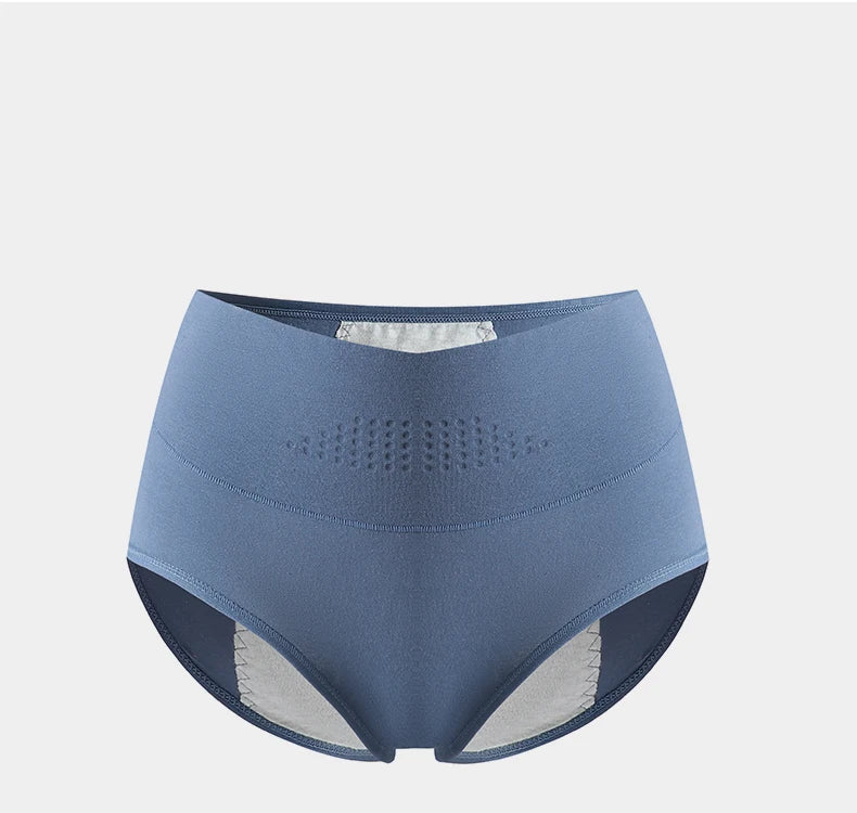 High-Waist Leak-Proof Menstrual Panties – Cotton Plus Size Period Briefs (L-4XL)