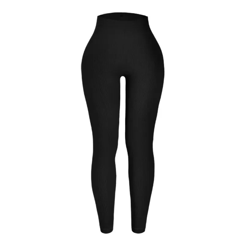 Women's Thread Knitted Seamless Leggings – High Waist, Slim Fit, Hip-Lifting Yoga & Gym Pants Style Heaven