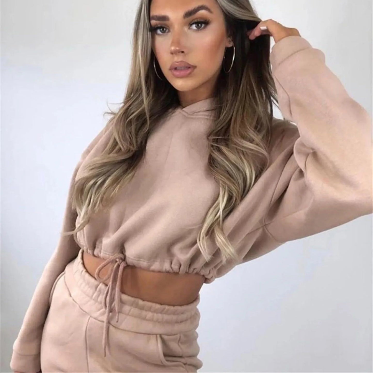 Women’s Long-Sleeve Sportswear Set – Casual Fashion Two-Piece Outfit Style Heaven