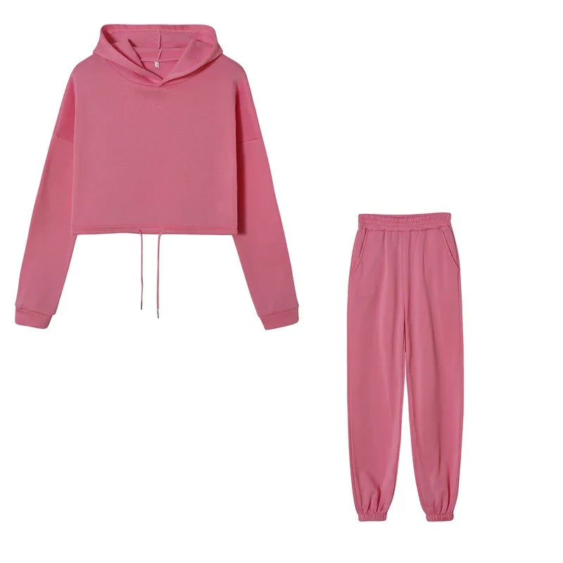 Women’s Long-Sleeve Sportswear Set – Casual Fashion Two-Piece Outfit Style Heaven