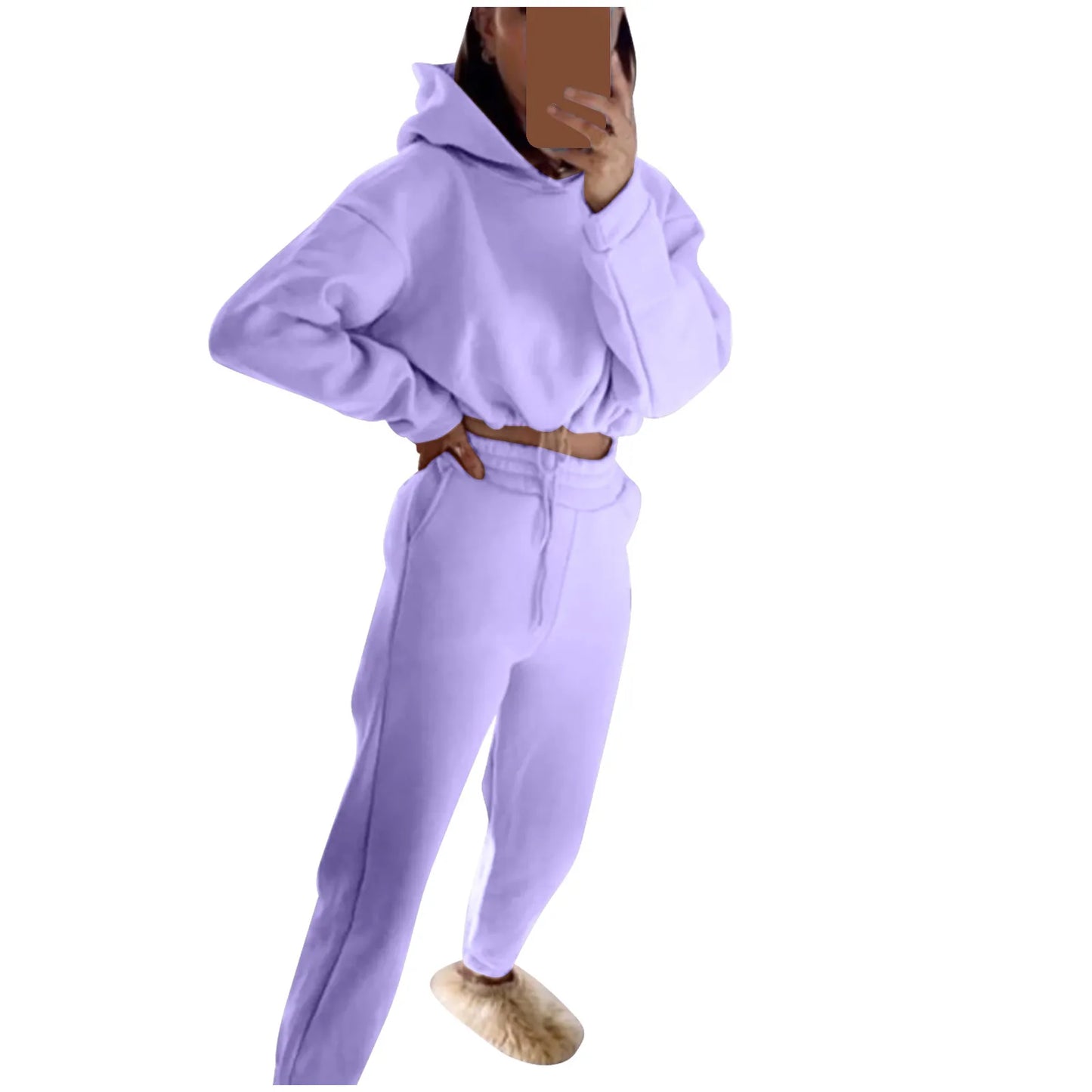 Women’s Long-Sleeve Sportswear Set – Casual Fashion Two-Piece Outfit Style Heaven