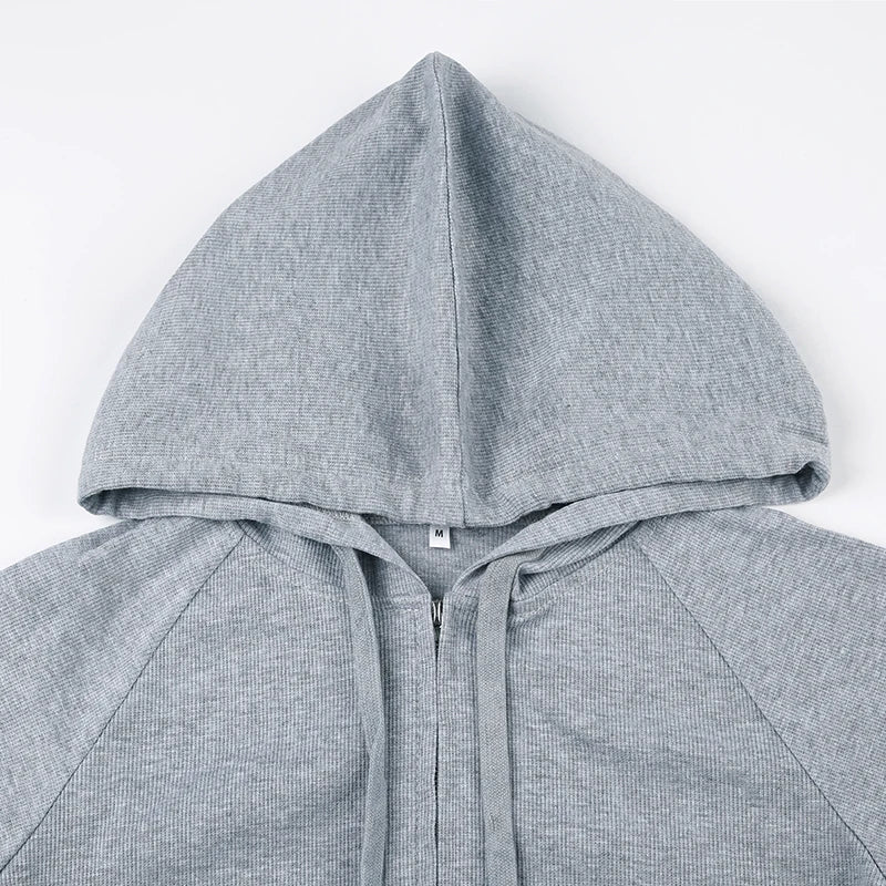 Women's Basic Hooded Sweatshirt Tracksuit – Solid Color Casual Streetwear Set with Pockets Style Heaven