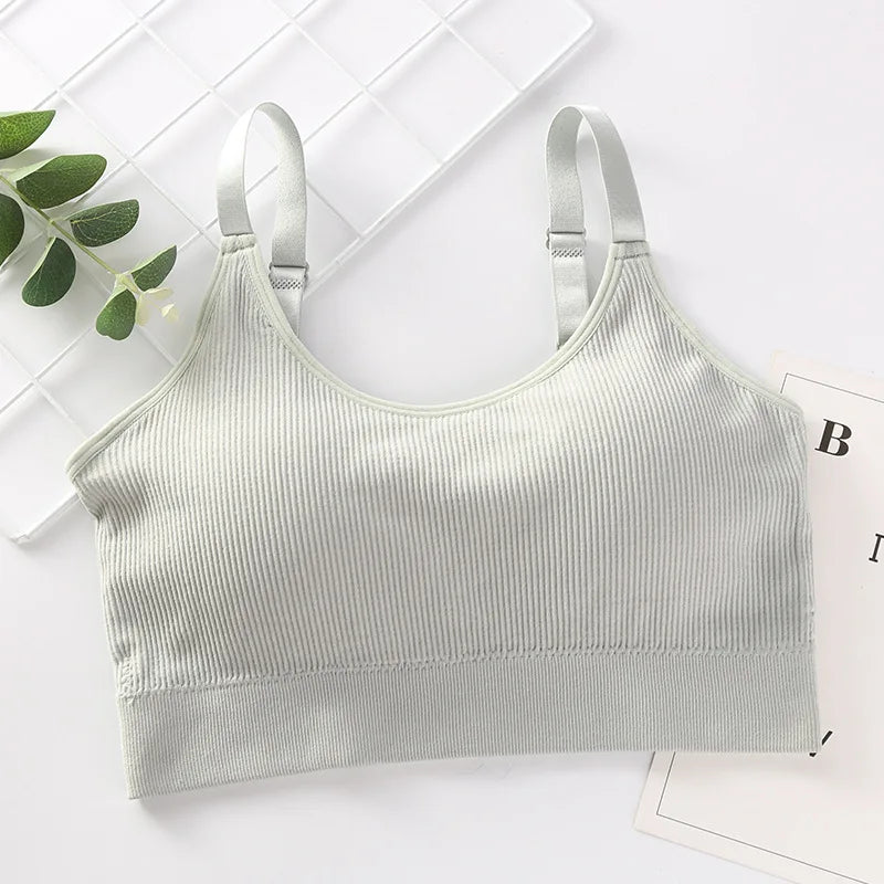 Sexy Gathered Tube Top Bra – No Steel Ring, Soft Cotton Lingerie Style Heaven