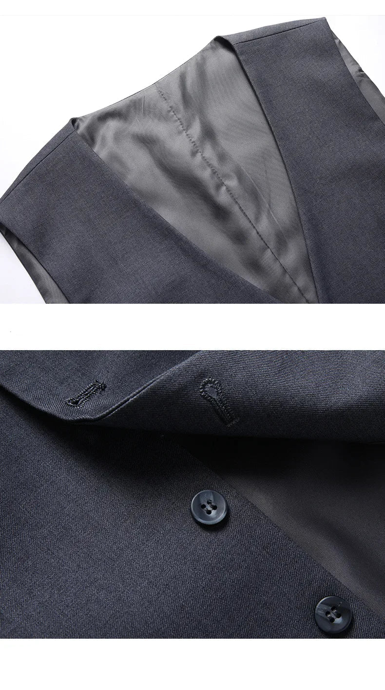 Men’s 3-Piece Formal Suit Set – Blazer, Vest & Trousers for Business, Wedding, or Casual Wear (M-6XL) Style Heaven