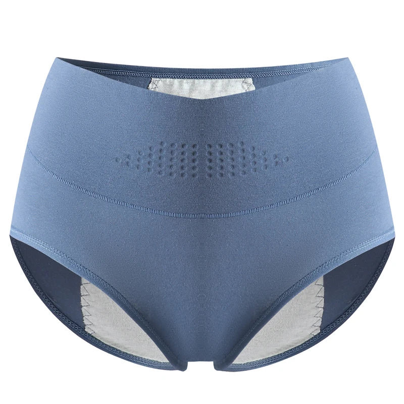 High-Waist Leak-Proof Menstrual Panties – Cotton Plus Size Period Briefs (L-4XL)