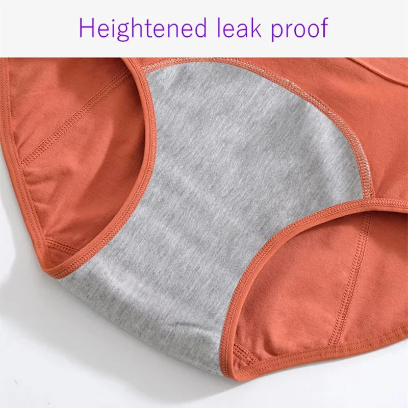 High-Waist Cotton Menstrual Panties – Leak-Proof Period Underwear for Women