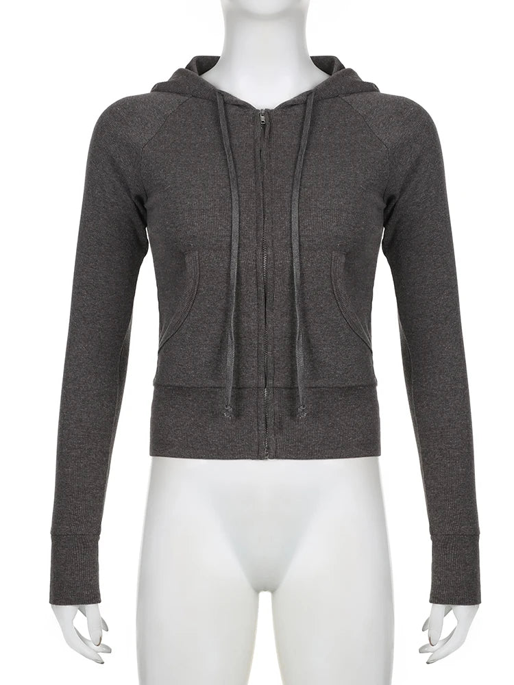 Women's Basic Hooded Sweatshirt Tracksuit – Solid Color Casual Streetwear Set with Pockets Style Heaven