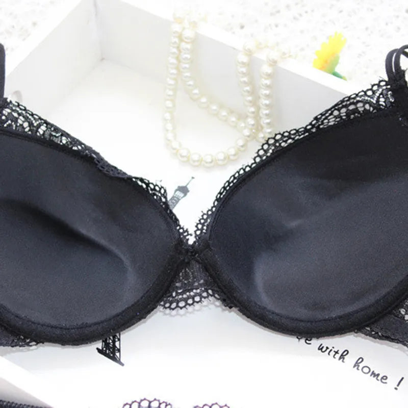 Sexy Lace Lingerie Set – Comfortable Solid Color Bra & Panty Suit for Women Style Heaven
