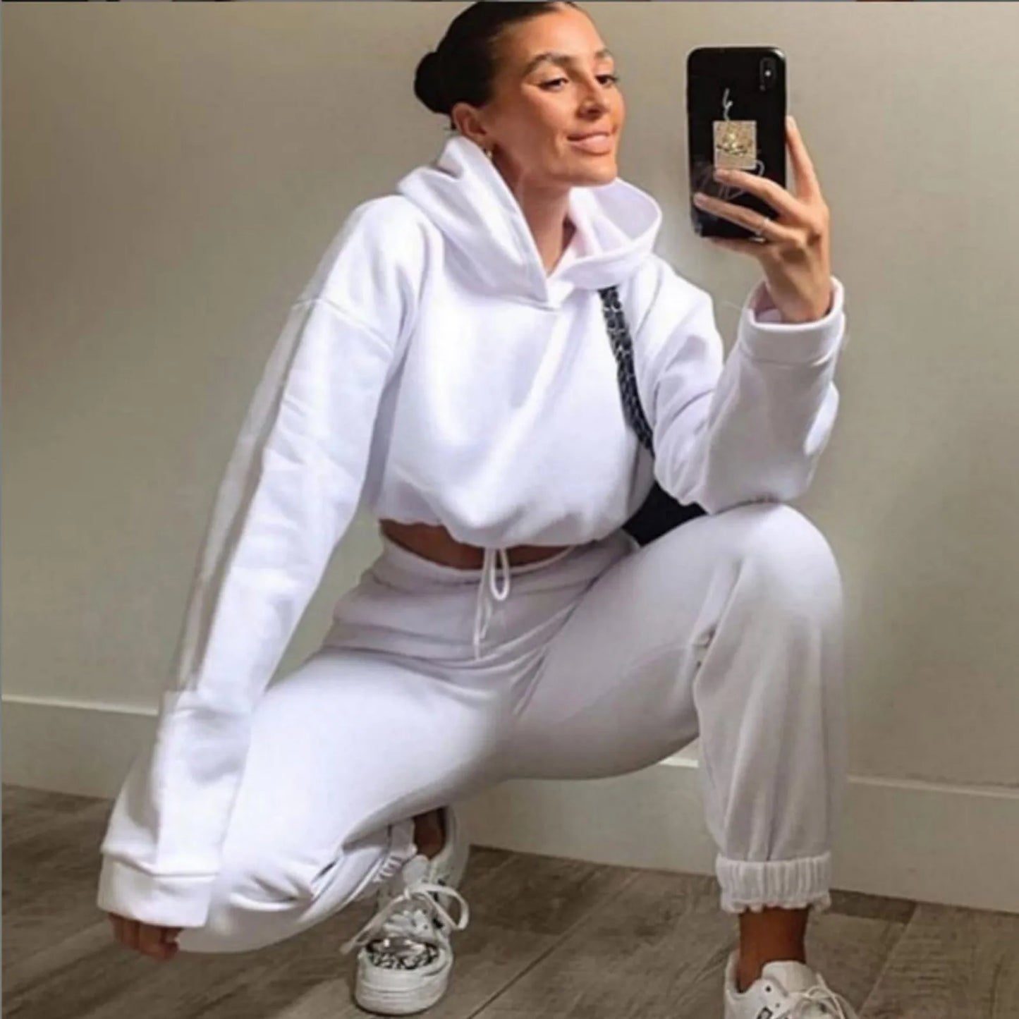 Women’s Long-Sleeve Sportswear Set – Casual Fashion Two-Piece Outfit Style Heaven