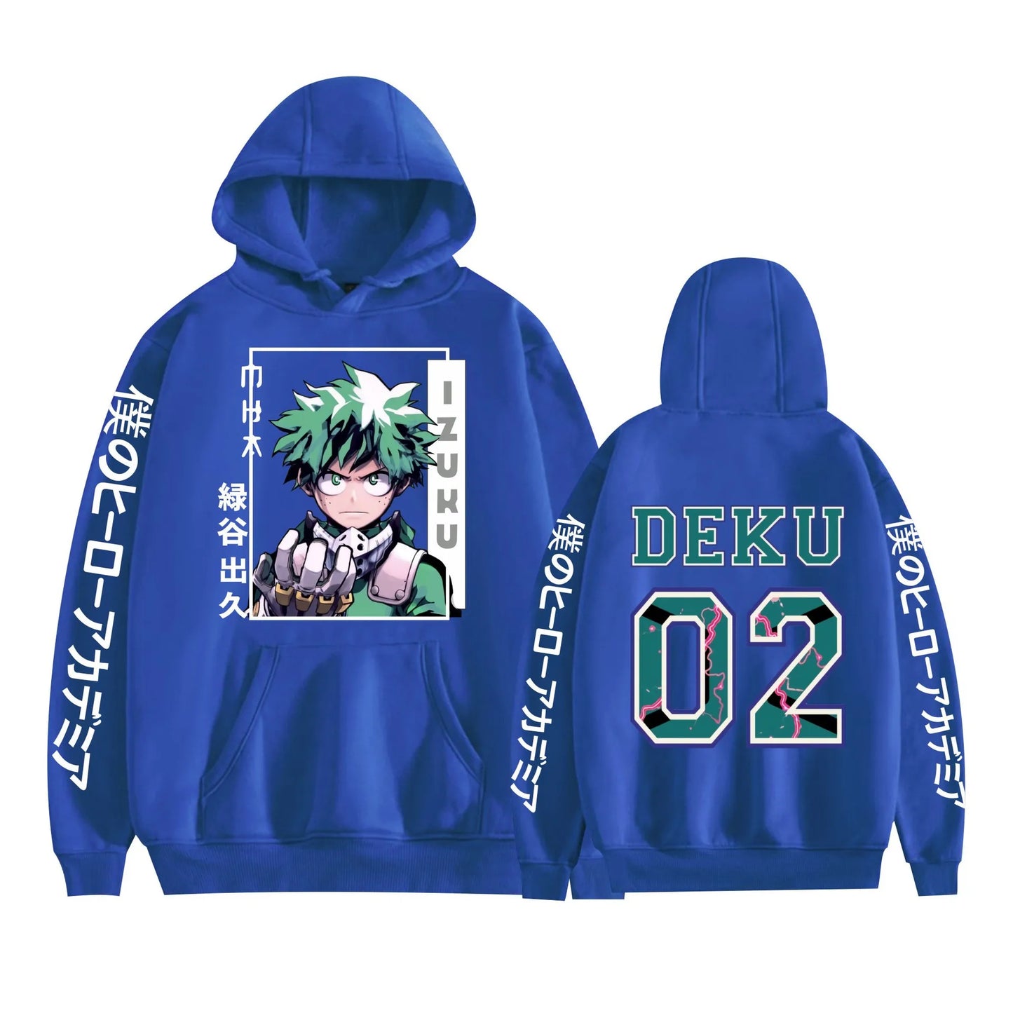 My Hero Academia Midoriya Print Hoodie – High-Quality Casual Streetwear Sweatshirt for Men (Autumn & Winter) - Style Heaven