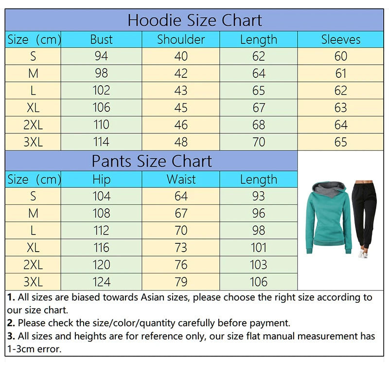 Women's Winter Tracksuit Set – Warm Hoodie & Jogger Sweatpants Two-Piece Outfit Style Heaven