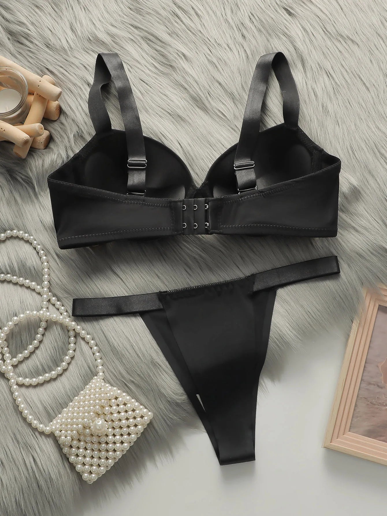 Solid Color Lingerie Set – Push-Up Bra & Panty | S–L Sizes Style Heaven