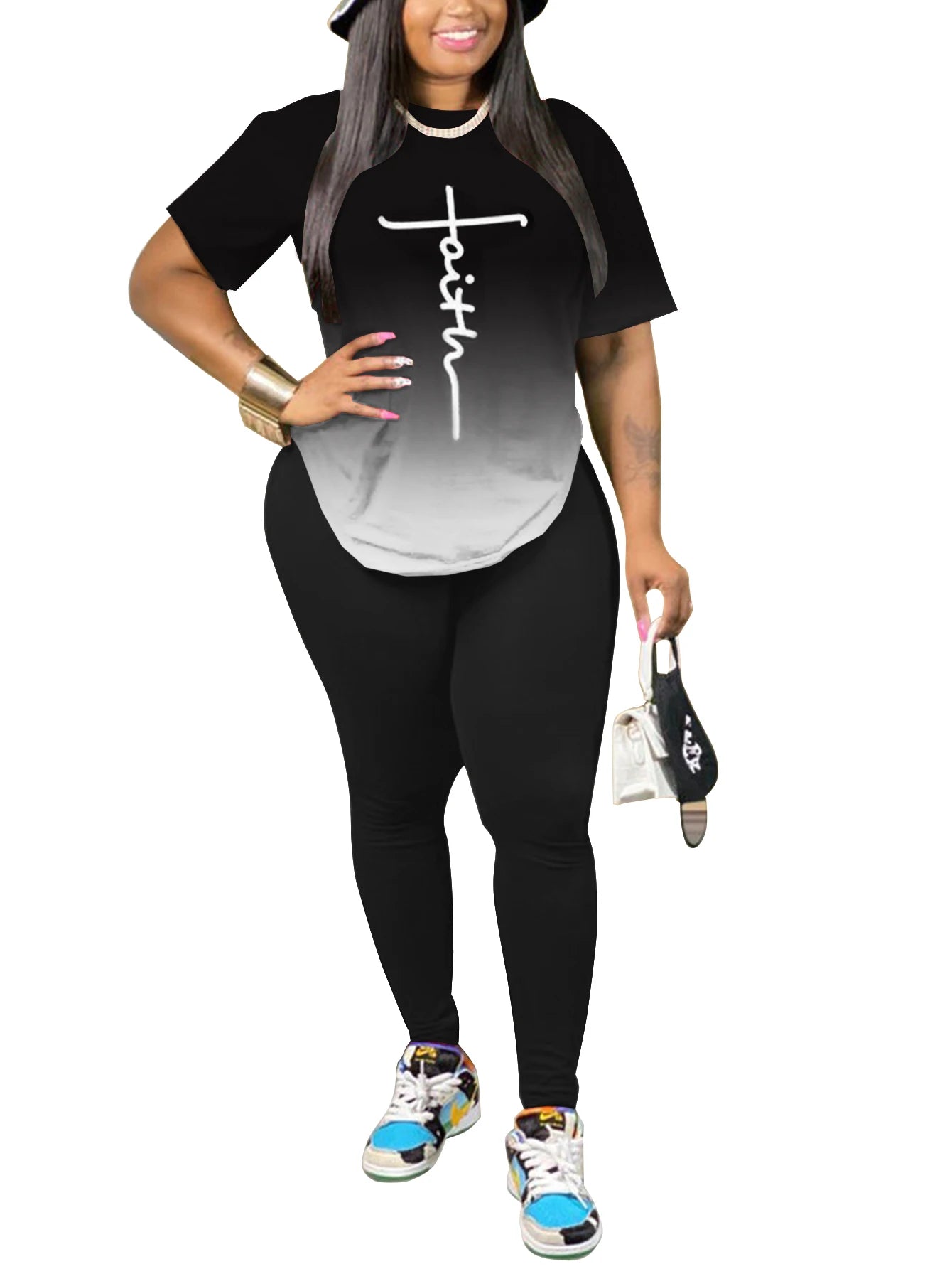 Women's Summer 2-Piece Short Sleeve Jogger Set – Casual Tracksuit Outfit Style Heaven