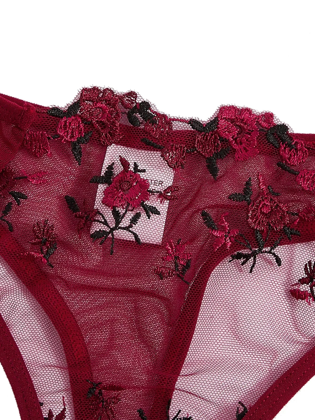 Exquisite Embroidered Lace Bra Set – Floral Transparent Lingerie | S–4XL