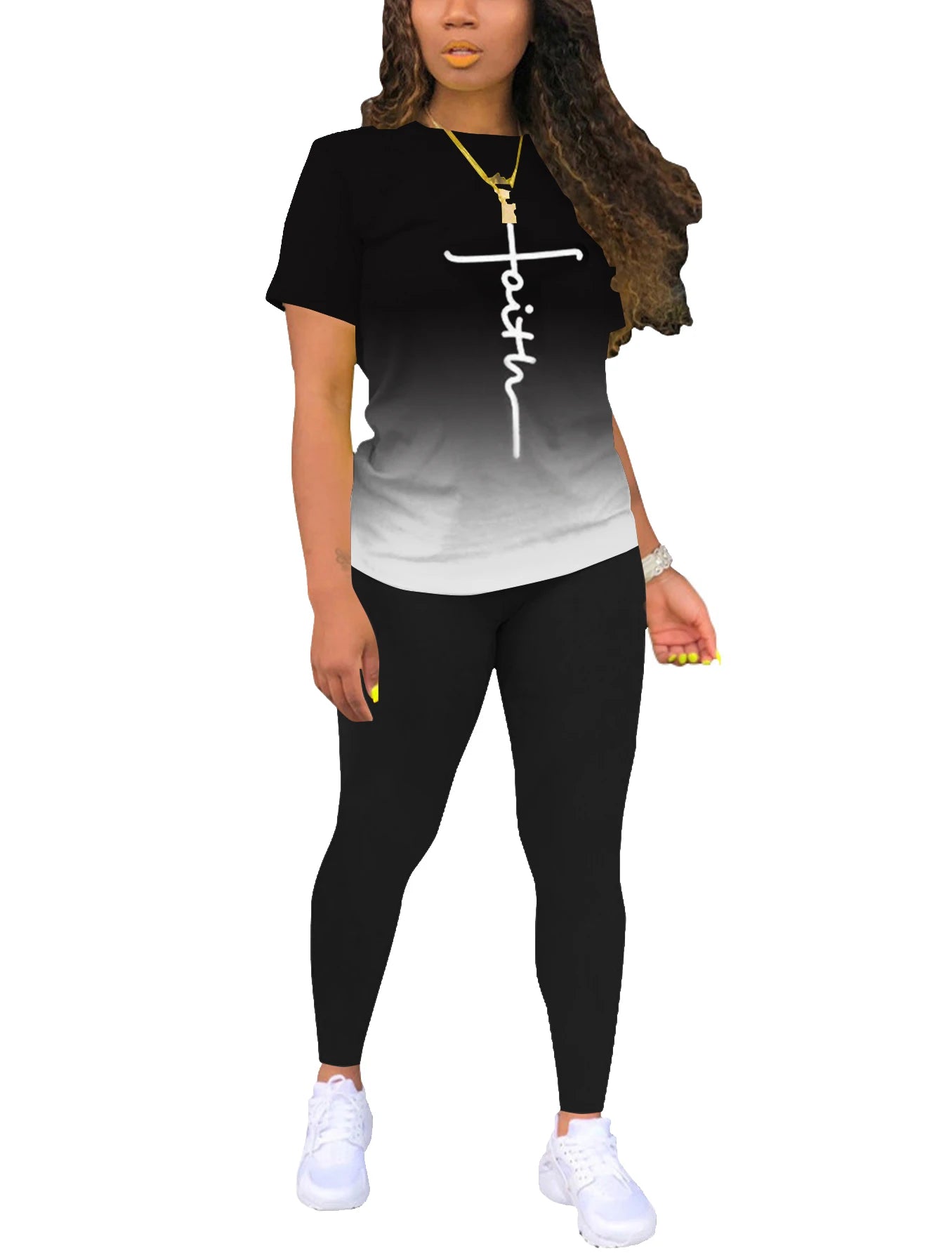 Women's Summer 2-Piece Short Sleeve Jogger Set – Casual Tracksuit Outfit Style Heaven